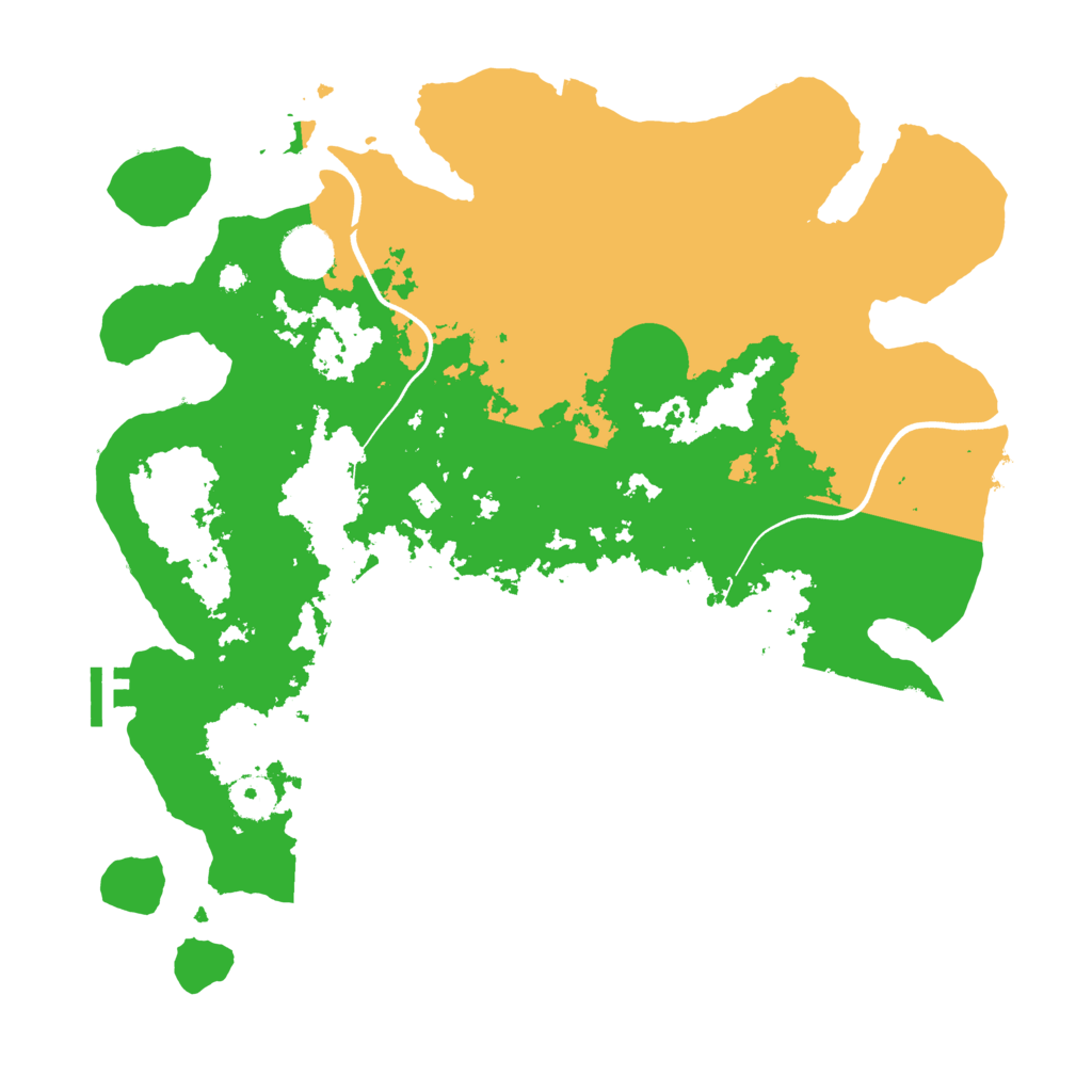 Biome Rust Map: Procedural Map, Size: 3700, Seed: 1677831222