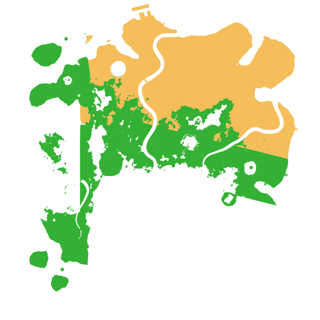 Biome Rust Map: Procedural Map, Size: 3700, Seed: 1677831222