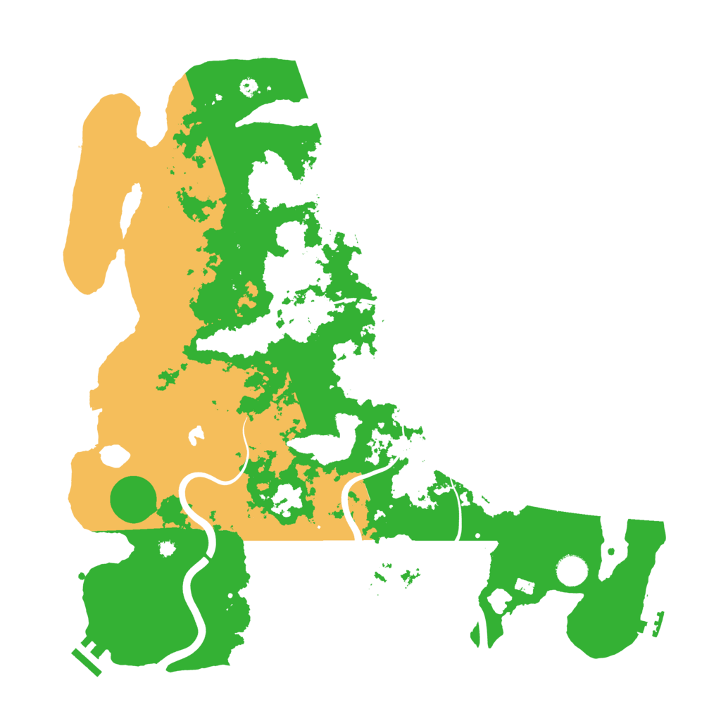 Biome Rust Map: Procedural Map, Size: 4100, Seed: 1996