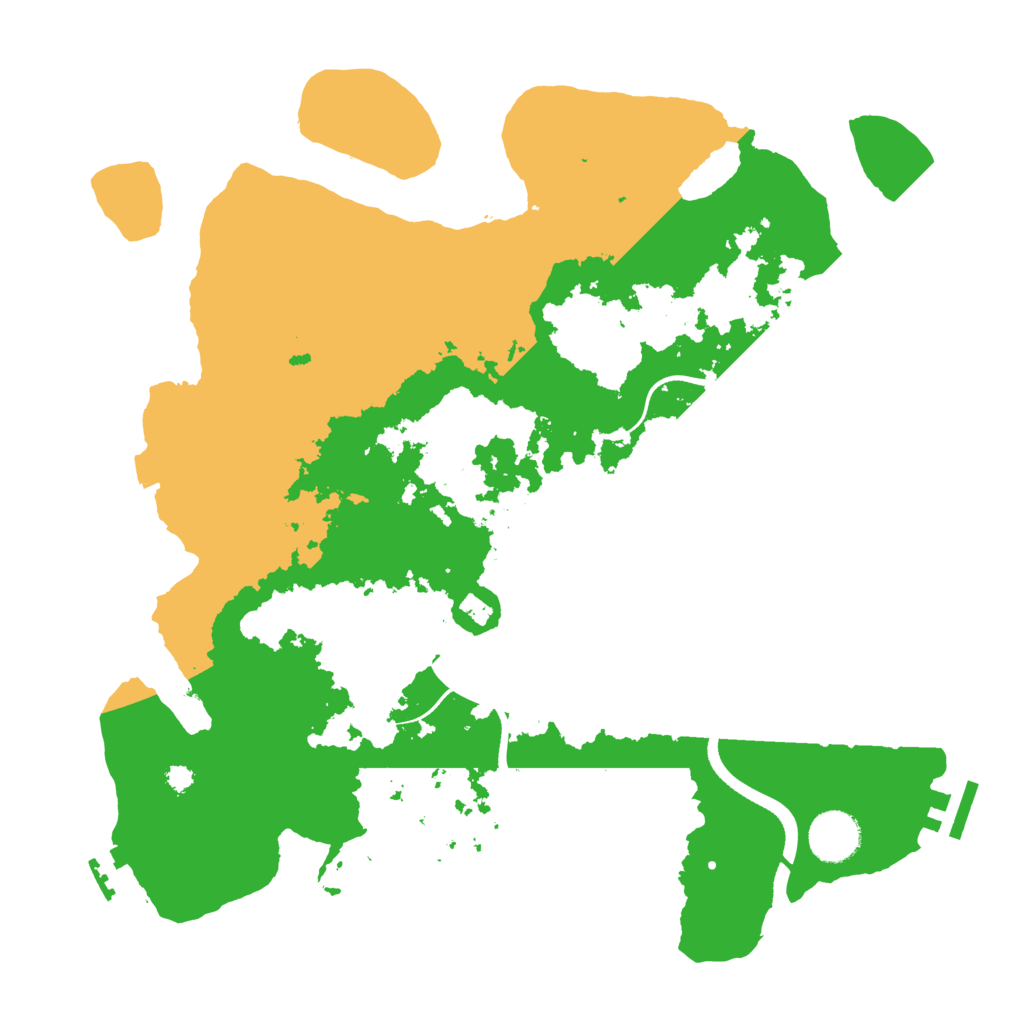 Biome Rust Map: Procedural Map, Size: 3500, Seed: 1482371687