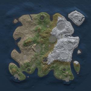 Thumbnail Rust Map: Procedural Map, Size: 3000, Seed: 561207, 10 Monuments