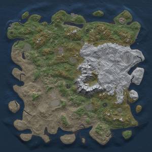 Thumbnail Rust Map: Procedural Map, Size: 5000, Seed: 738256445, 18 Monuments