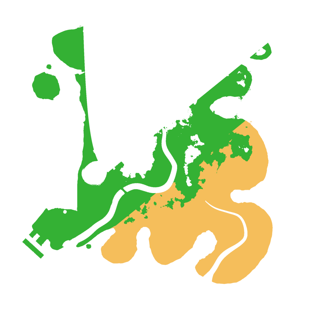 Biome Rust Map: Procedural Map, Size: 2500, Seed: 376743521