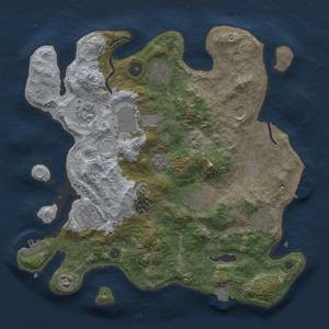 Thumbnail Rust Map: Procedural Map, Size: 3500, Seed: 351504208, 18 Monuments