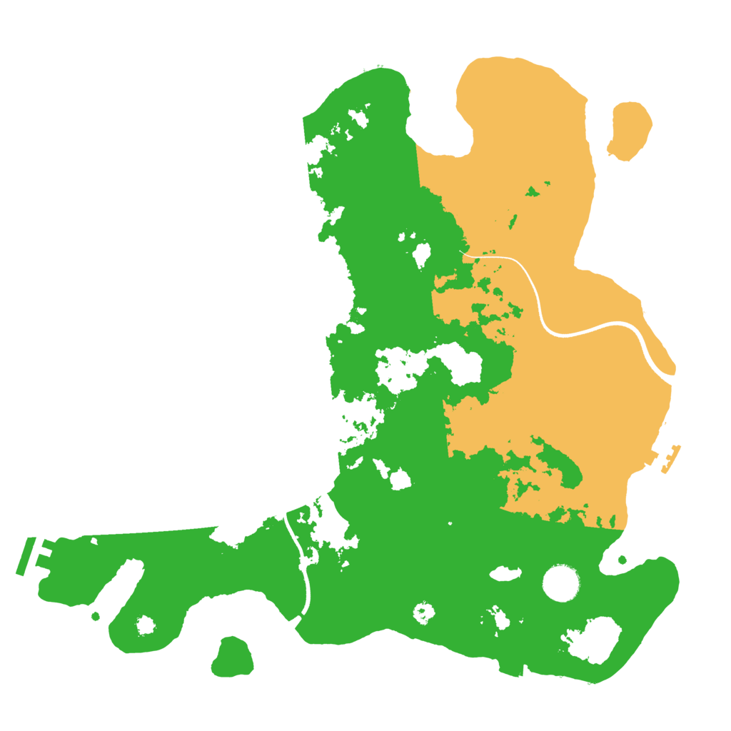 Biome Rust Map: Procedural Map, Size: 3500, Seed: 351504208