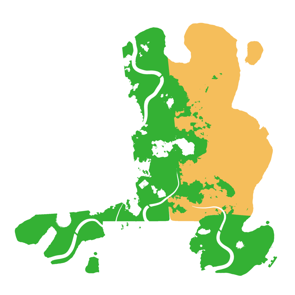 Biome Rust Map: Procedural Map, Size: 3500, Seed: 351504208