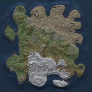 Thumbnail Rust Map: Procedural Map, Size: 3700, Seed: 613481153, 18 Monuments