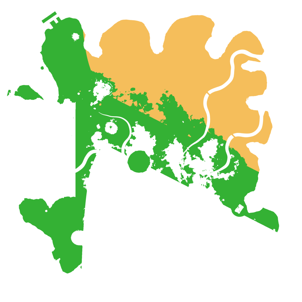 Biome Rust Map: Procedural Map, Size: 3700, Seed: 613481153