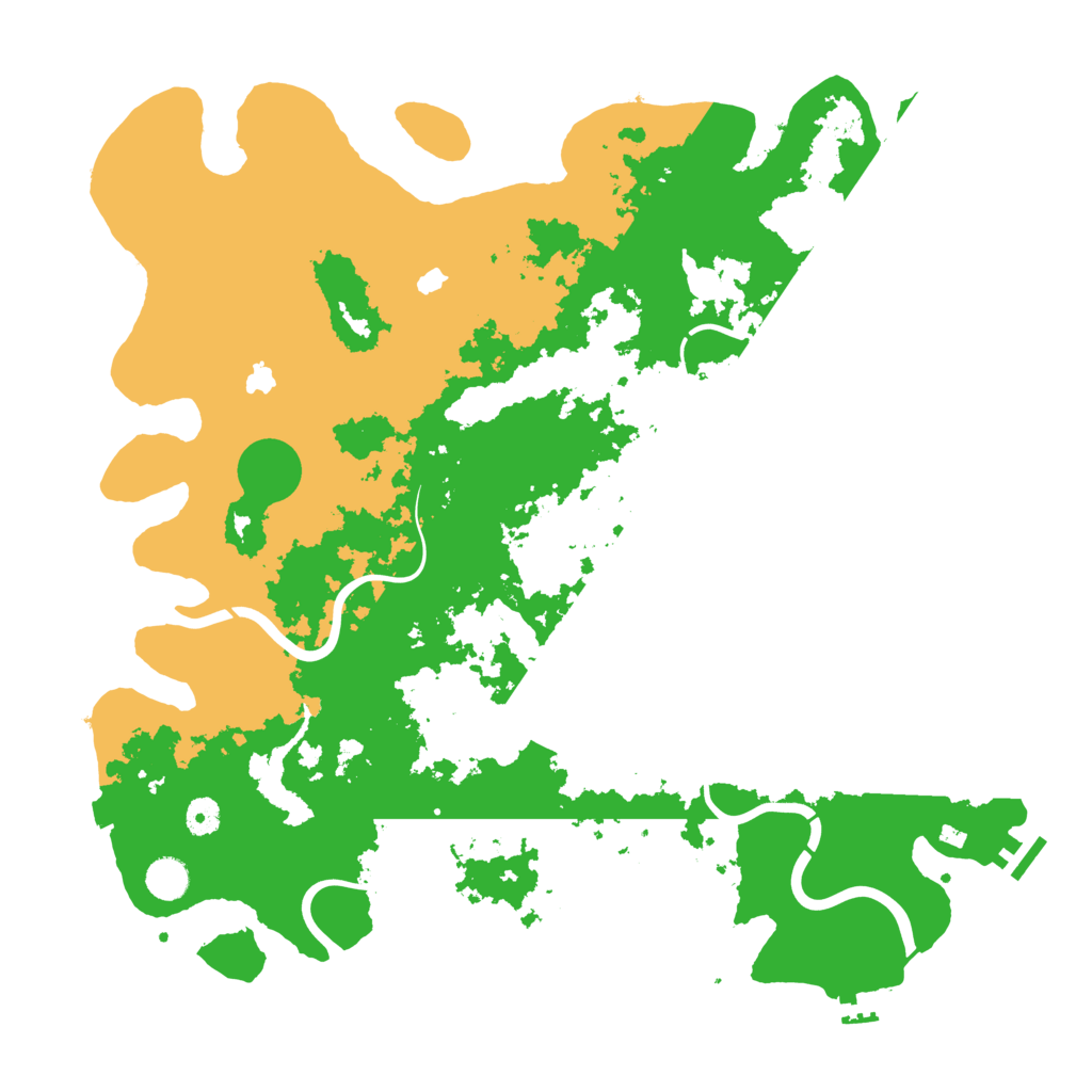 Biome Rust Map: Procedural Map, Size: 4500, Seed: 302322233