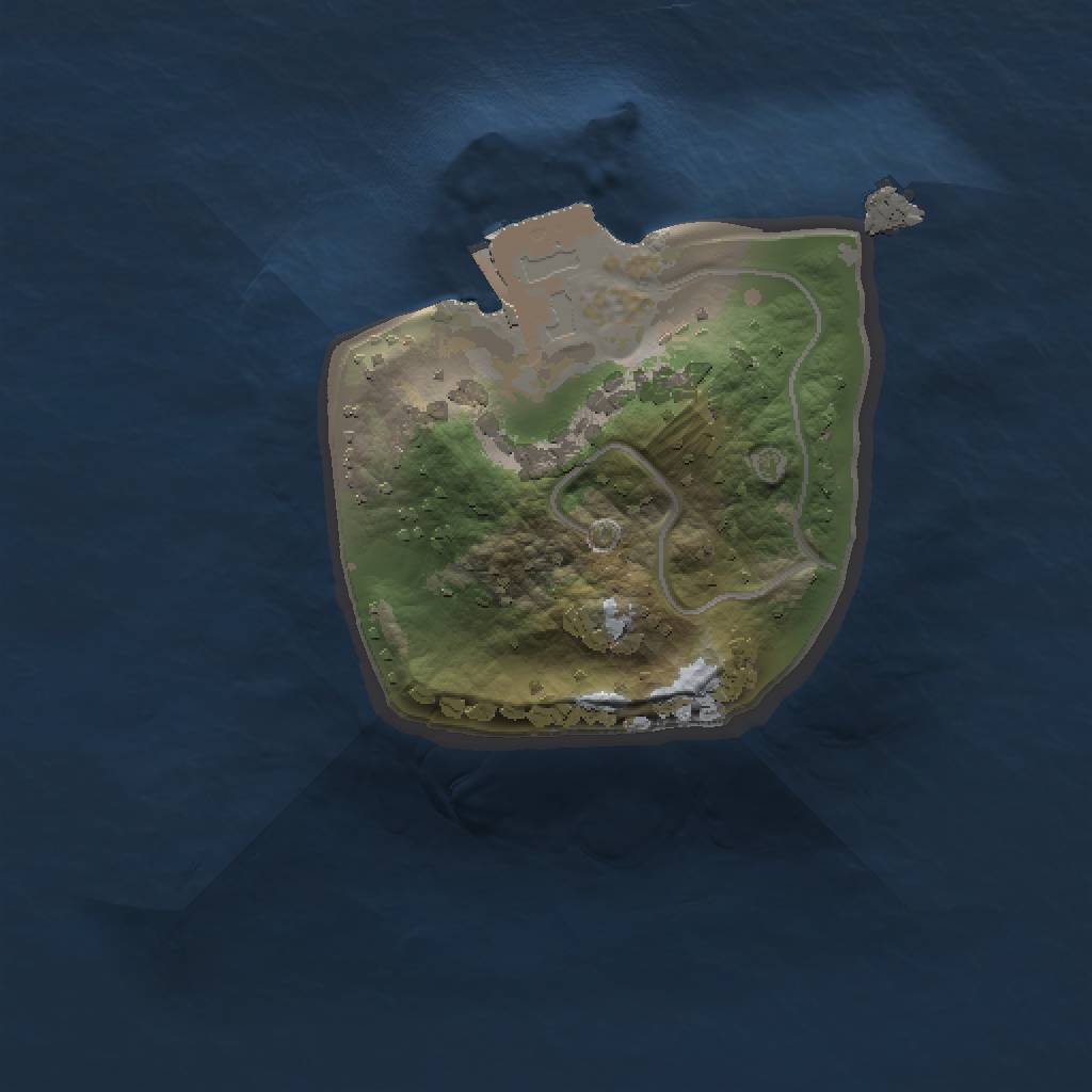 Rust Map: Procedural Map, Size: 1000, Seed: 1960745301, 3 Monuments