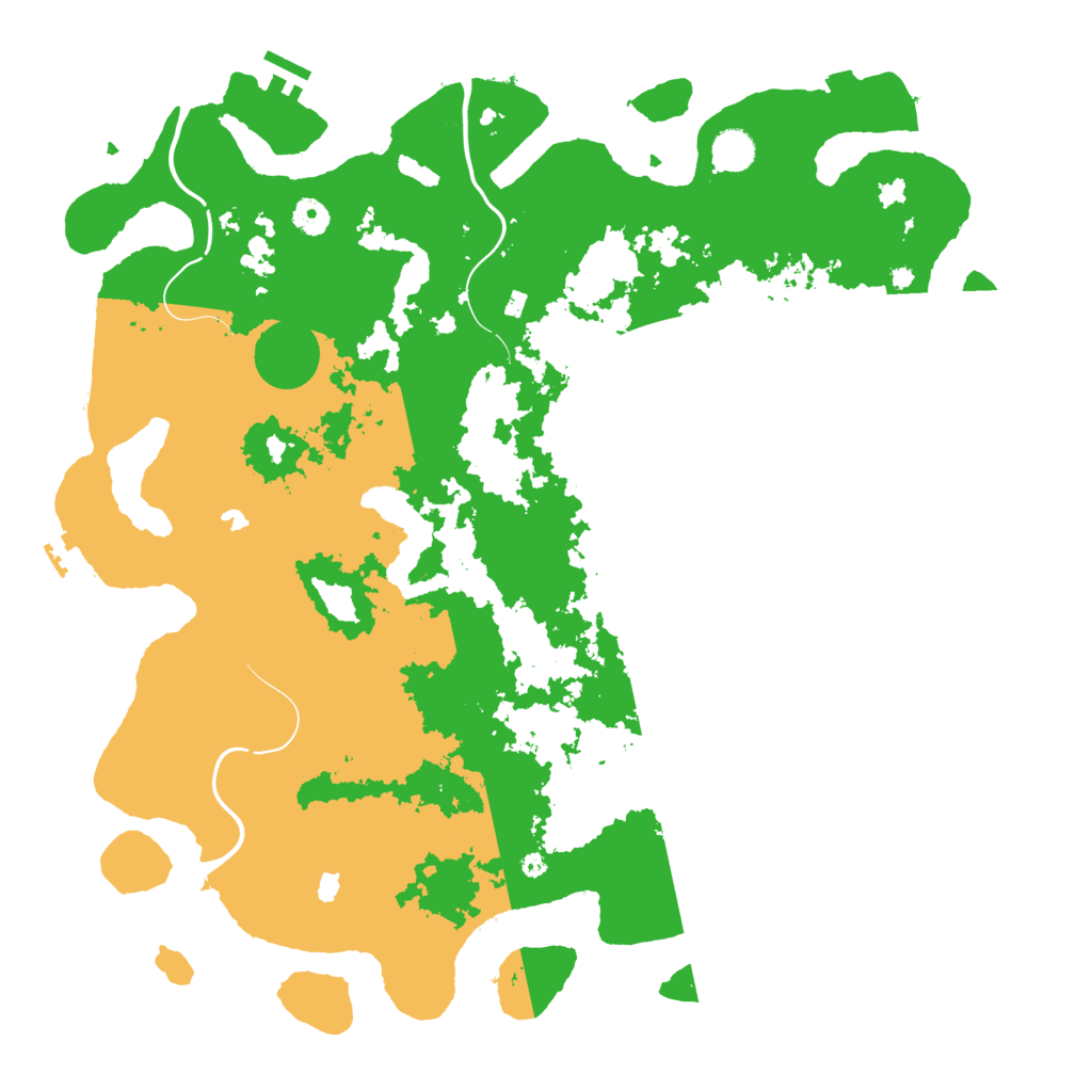 Biome Rust Map: Procedural Map, Size: 4500, Seed: 1531260407
