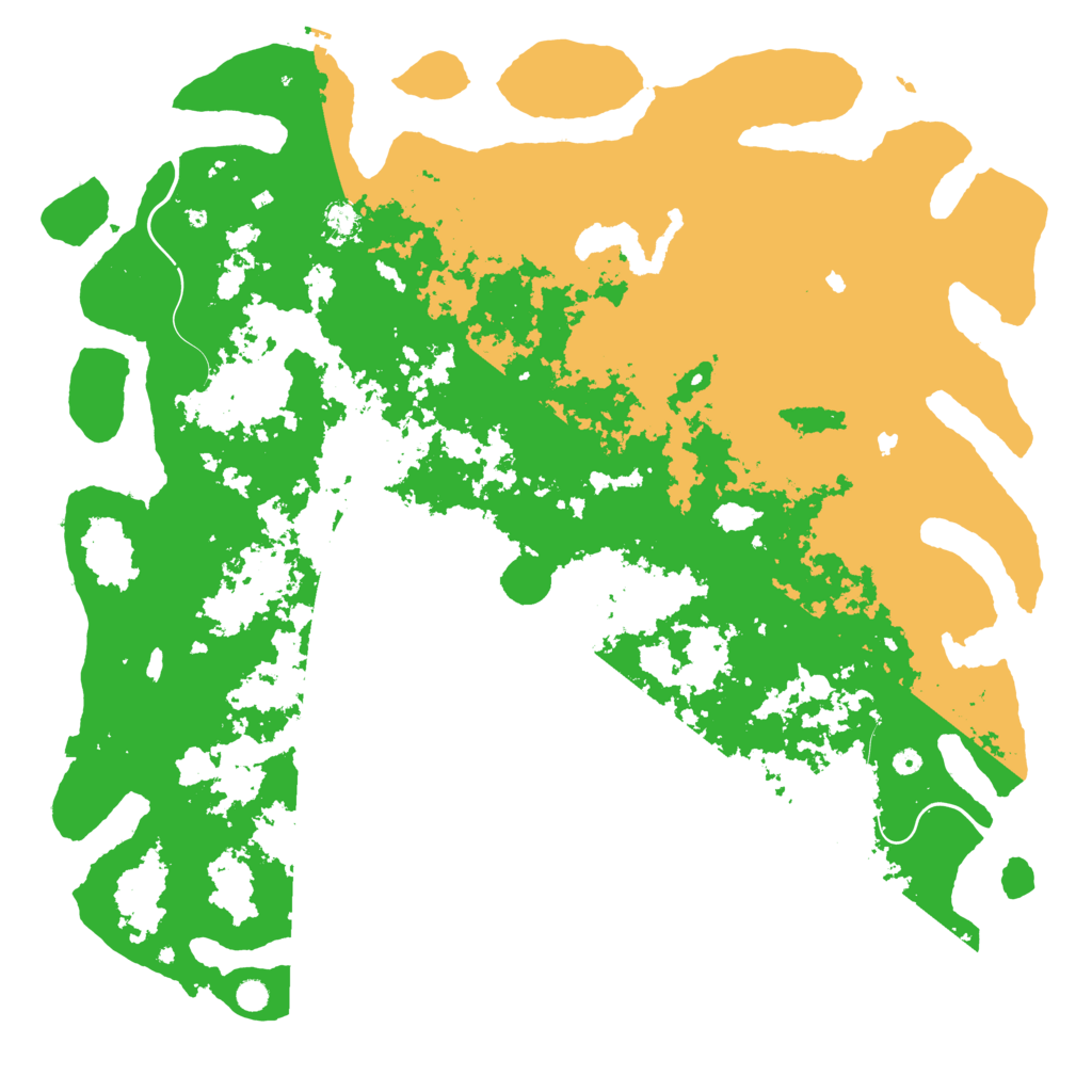 Biome Rust Map: Procedural Map, Size: 6000, Seed: 485175462