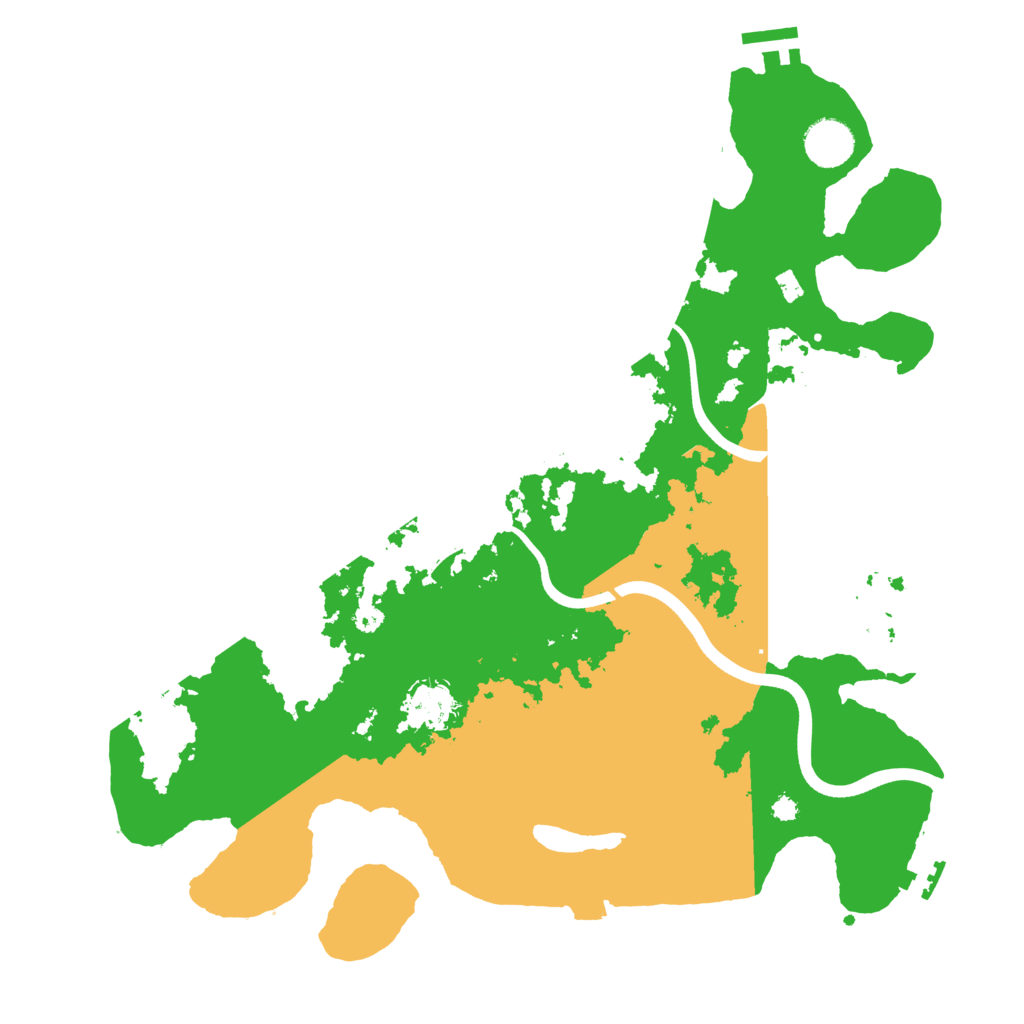 Biome Rust Map: Procedural Map, Size: 3700, Seed: 587046812