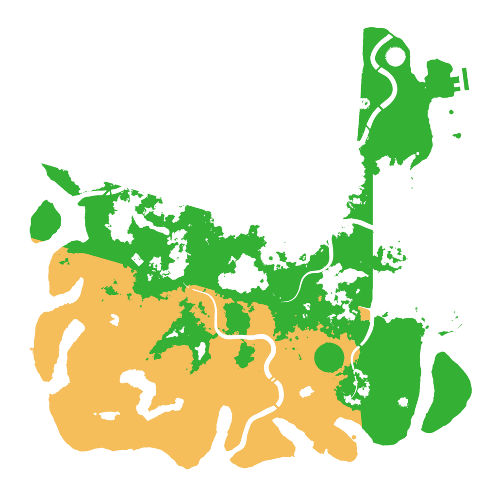 Biome Rust Map: Procedural Map, Size: 4500, Seed: 1393065528