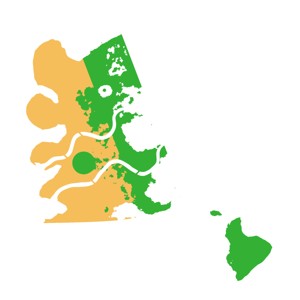 Biome Rust Map: Procedural Map, Size: 3500, Seed: 300571924