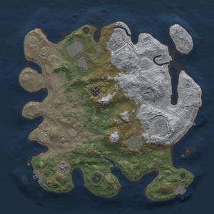 Thumbnail Rust Map: Procedural Map, Size: 3500, Seed: 300571924, 15 Monuments