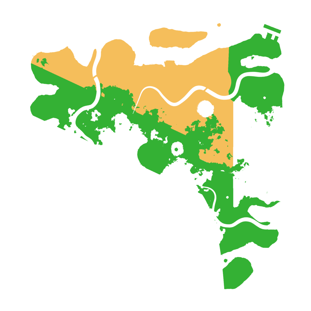 Biome Rust Map: Procedural Map, Size: 3500, Seed: 1719277216