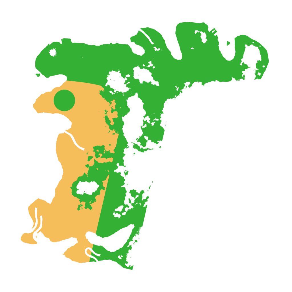 Biome Rust Map: Procedural Map, Size: 3600, Seed: 113504816