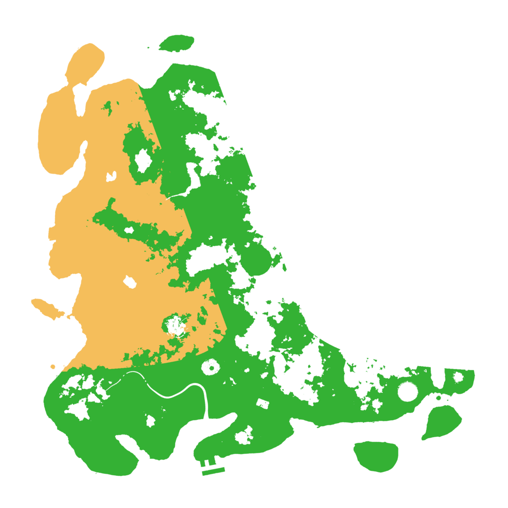 Biome Rust Map: Procedural Map, Size: 4500, Seed: 1999215846