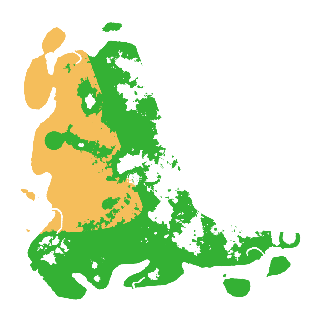 Biome Rust Map: Procedural Map, Size: 4500, Seed: 1999215846