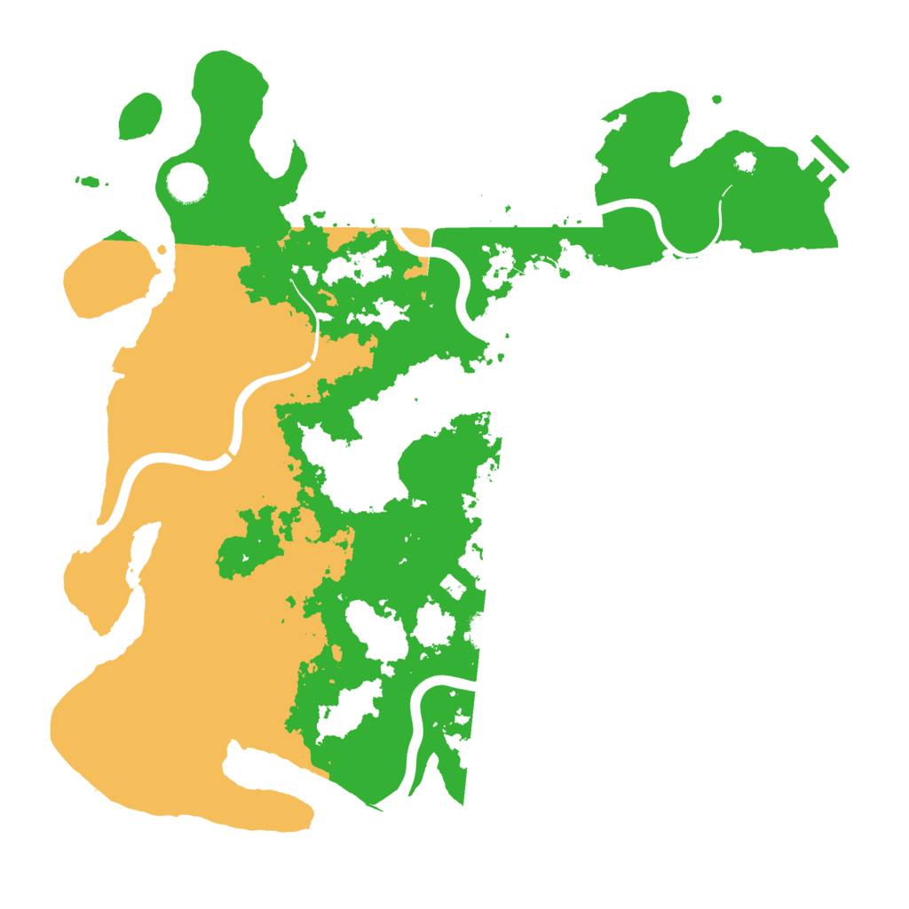 Biome Rust Map: Procedural Map, Size: 3950, Seed: 1409257515