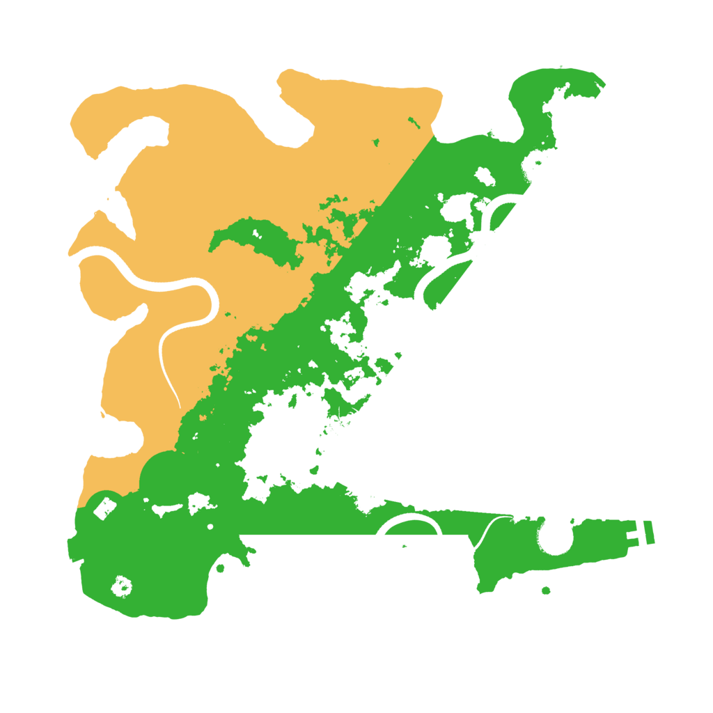Biome Rust Map: Procedural Map, Size: 3500, Seed: 1464698062