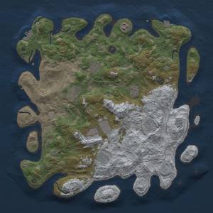 Thumbnail Rust Map: Procedural Map, Size: 4250, Seed: 576759443, 17 Monuments