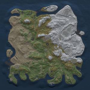 Thumbnail Rust Map: Procedural Map, Size: 4250, Seed: 82247469, 18 Monuments