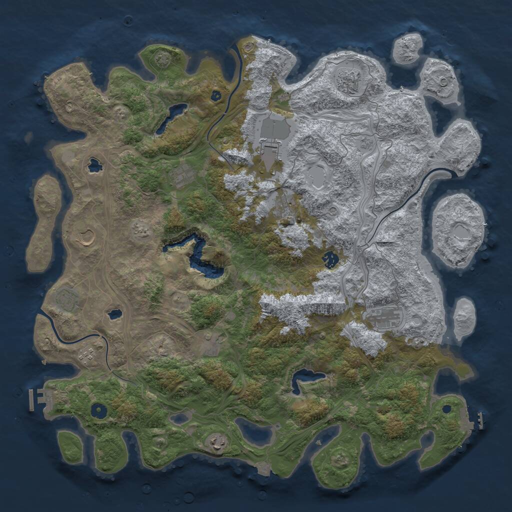 Rust Map: Procedural Map, Size: 4750, Seed: 2075144076, 17 Monuments