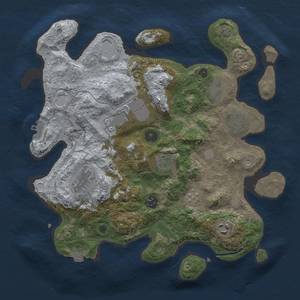 Thumbnail Rust Map: Procedural Map, Size: 3500, Seed: 781702373, 15 Monuments