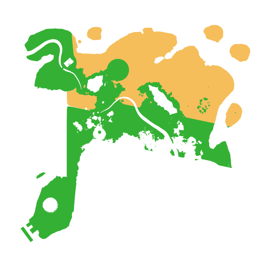 Biome Rust Map: Procedural Map, Size: 3200, Seed: 9058372