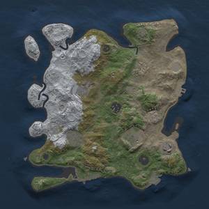 Thumbnail Rust Map: Procedural Map, Size: 3000, Seed: 51050, 15 Monuments