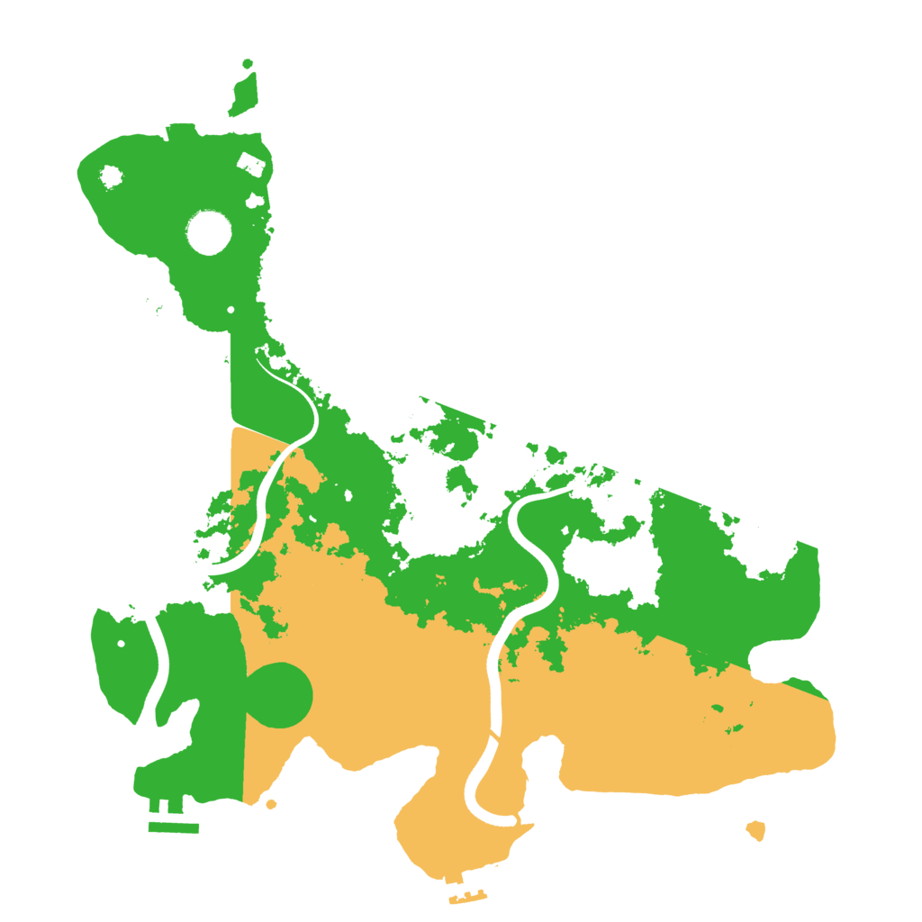 Biome Rust Map: Procedural Map, Size: 3700, Seed: 602830854