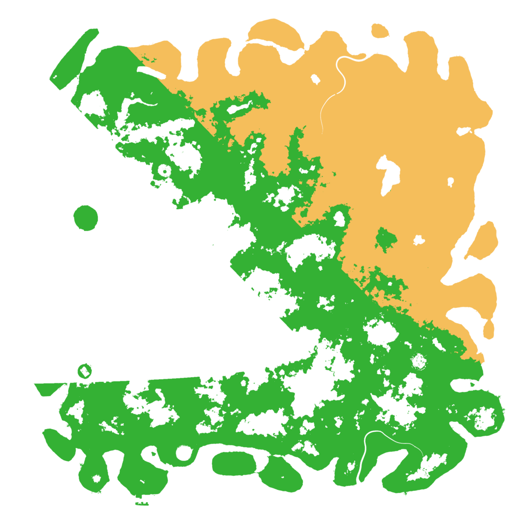 Biome Rust Map: Procedural Map, Size: 6000, Seed: 1034653103