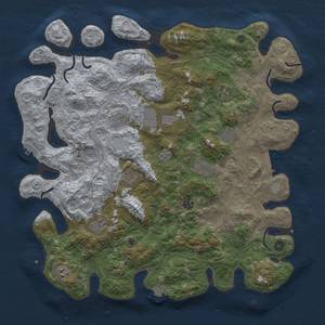 Thumbnail Rust Map: Procedural Map, Size: 4500, Seed: 1514510163, 18 Monuments