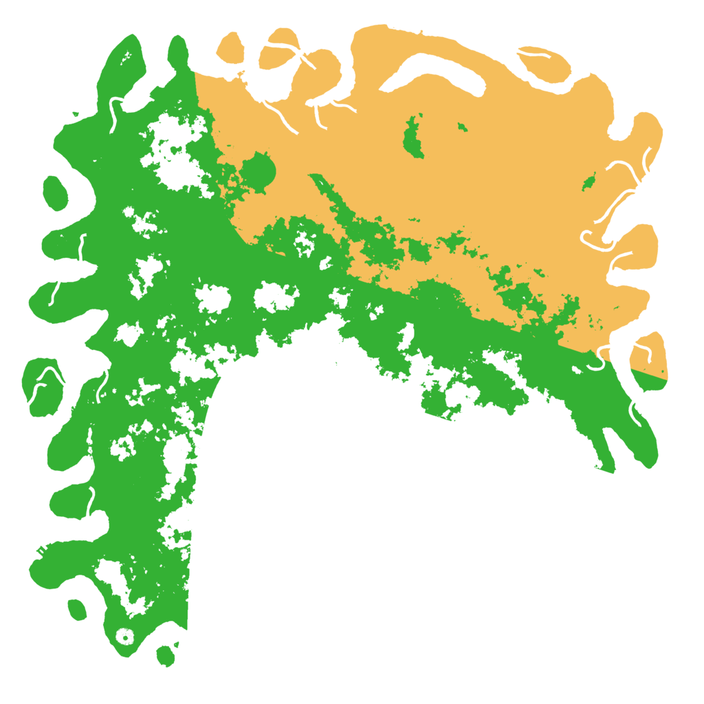 Biome Rust Map: Procedural Map, Size: 6000, Seed: 411042667