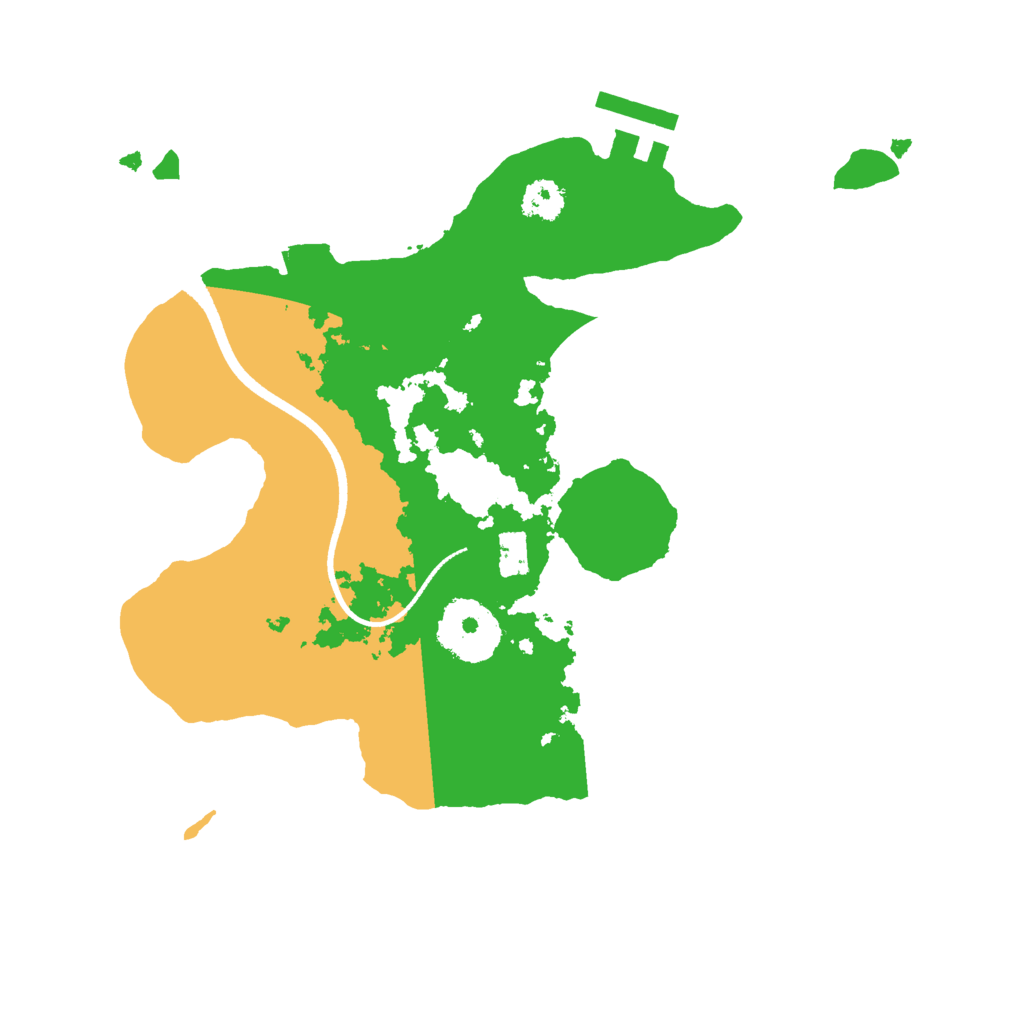 Biome Rust Map: Procedural Map, Size: 2500, Seed: 5467546