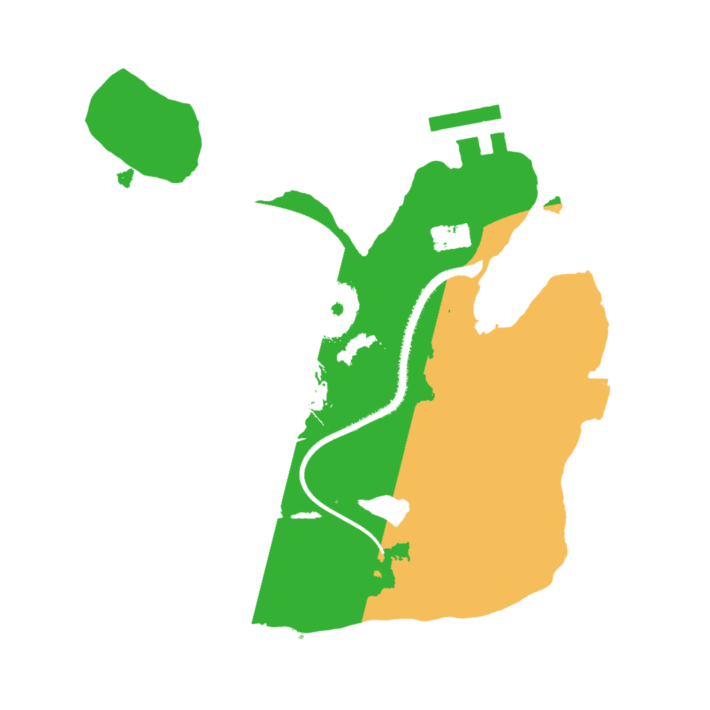 Biome Rust Map: Procedural Map, Size: 2000, Seed: 5932