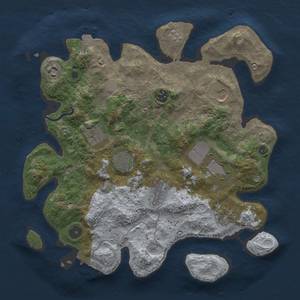 Thumbnail Rust Map: Procedural Map, Size: 3500, Seed: 307187628, 16 Monuments