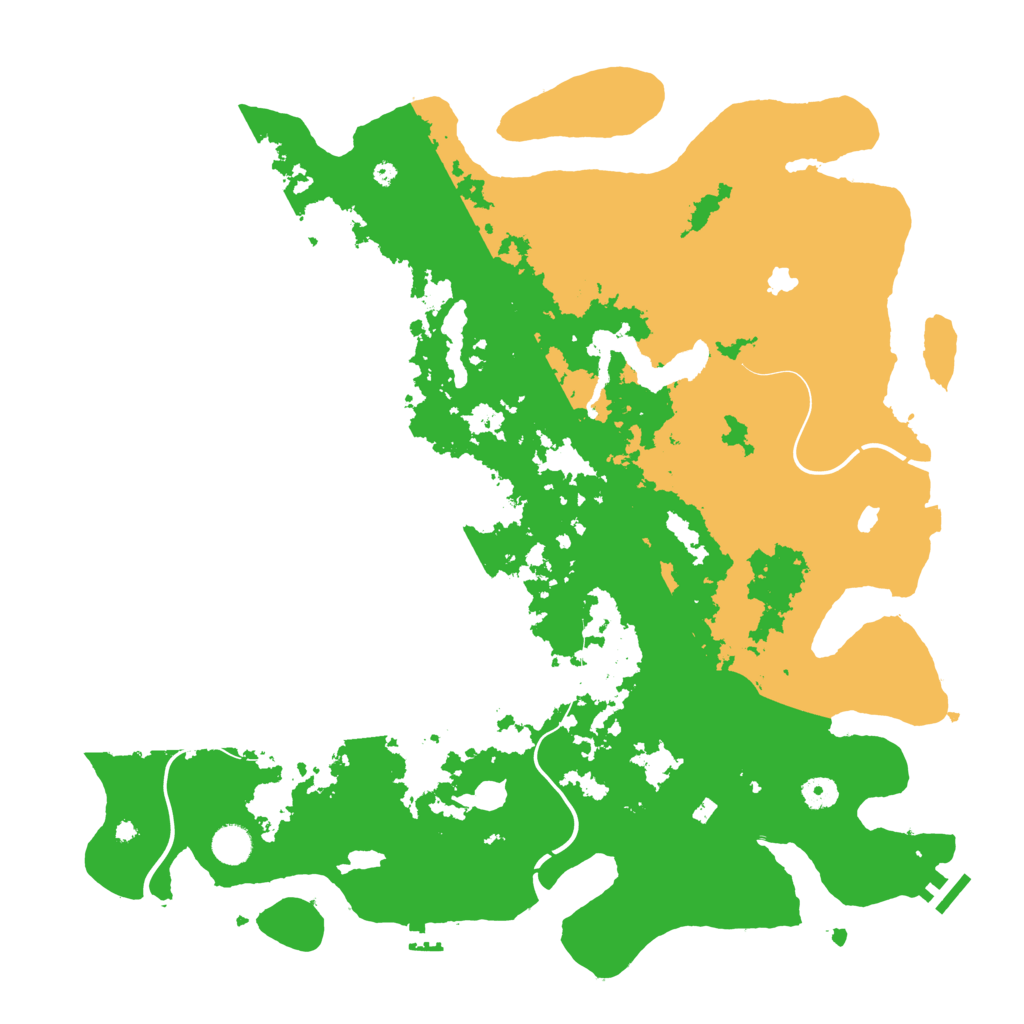 Biome Rust Map: Procedural Map, Size: 4500, Seed: 1936968080