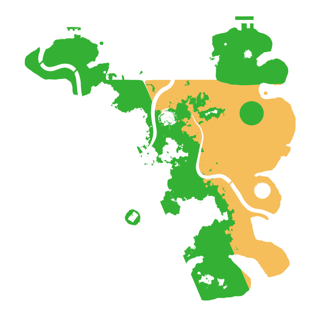 Biome Rust Map: Procedural Map, Size: 3500, Seed: 451801467