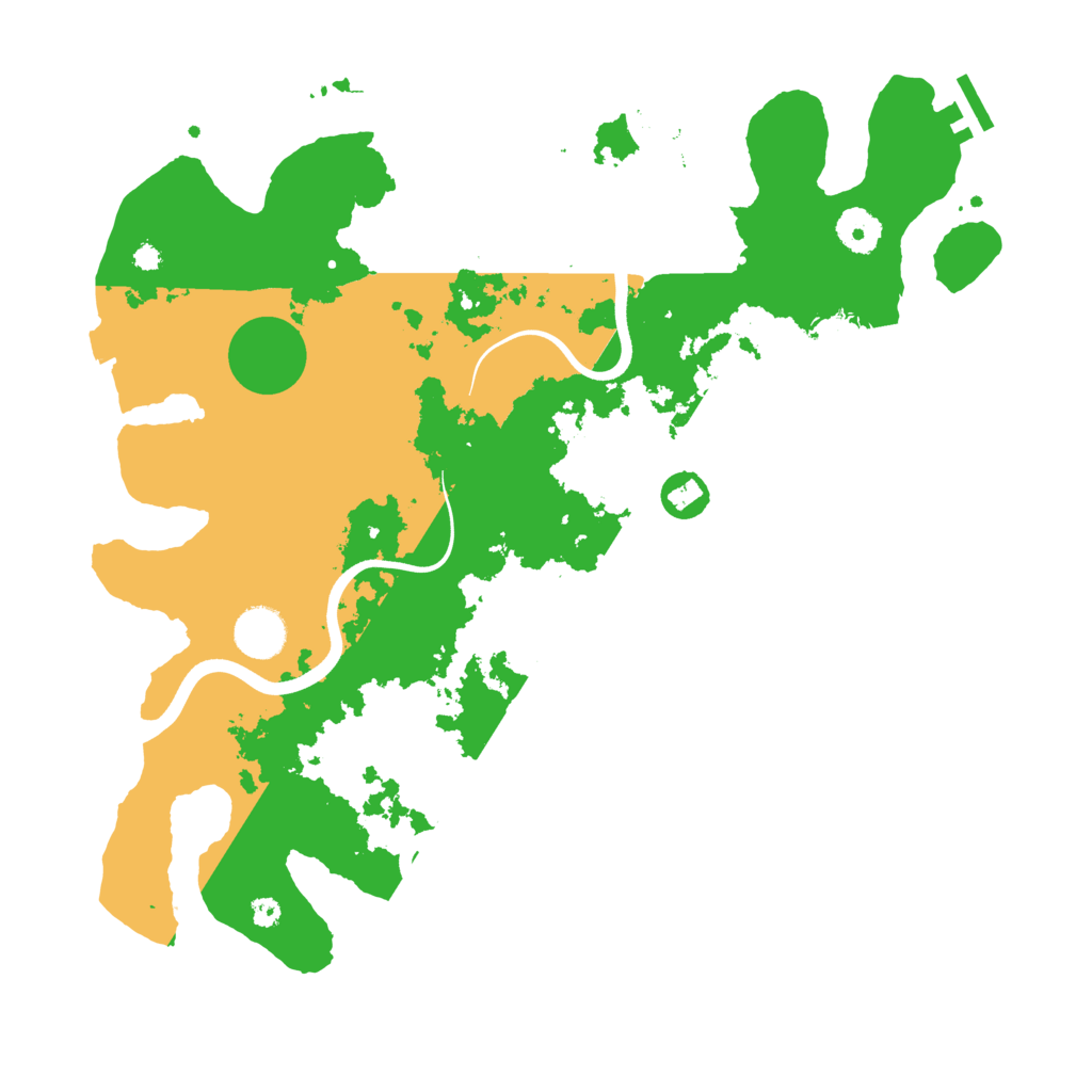 Biome Rust Map: Procedural Map, Size: 3700, Seed: 566523409