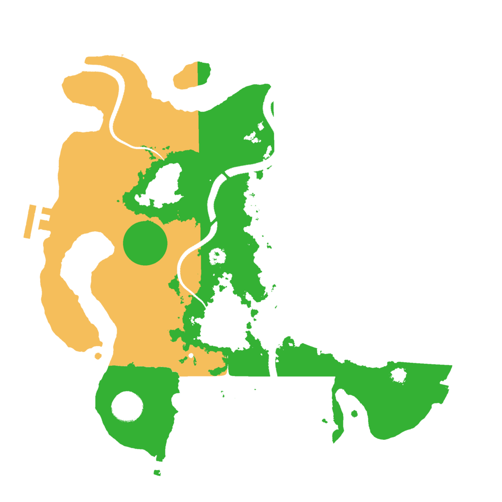 Biome Rust Map: Procedural Map, Size: 3000, Seed: 18298390
