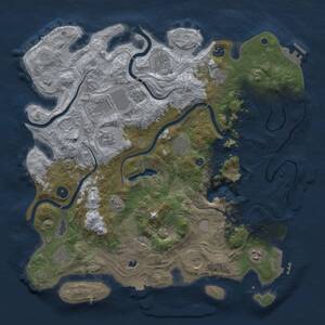 Thumbnail Rust Map: Procedural Map, Size: 4250, Seed: 620386062, 16 Monuments