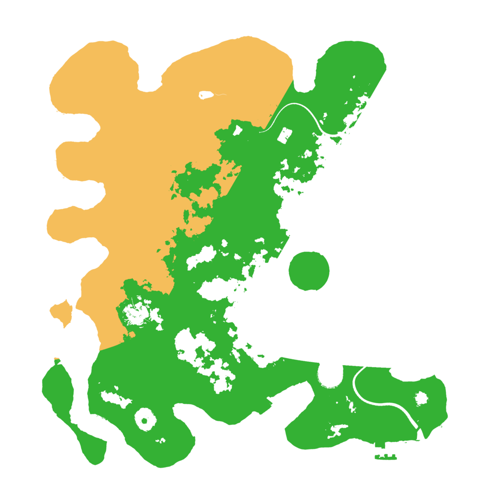Biome Rust Map: Procedural Map, Size: 3500, Seed: 677986180