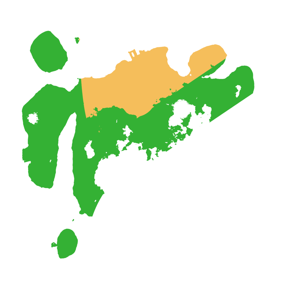 Biome Rust Map: Procedural Map, Size: 2500, Seed: 5114