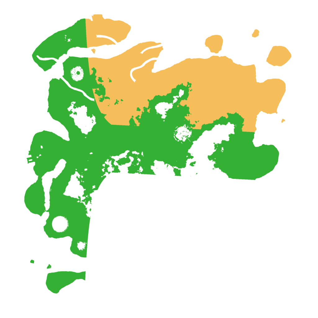 Biome Rust Map: Procedural Map, Size: 3500, Seed: 231938005