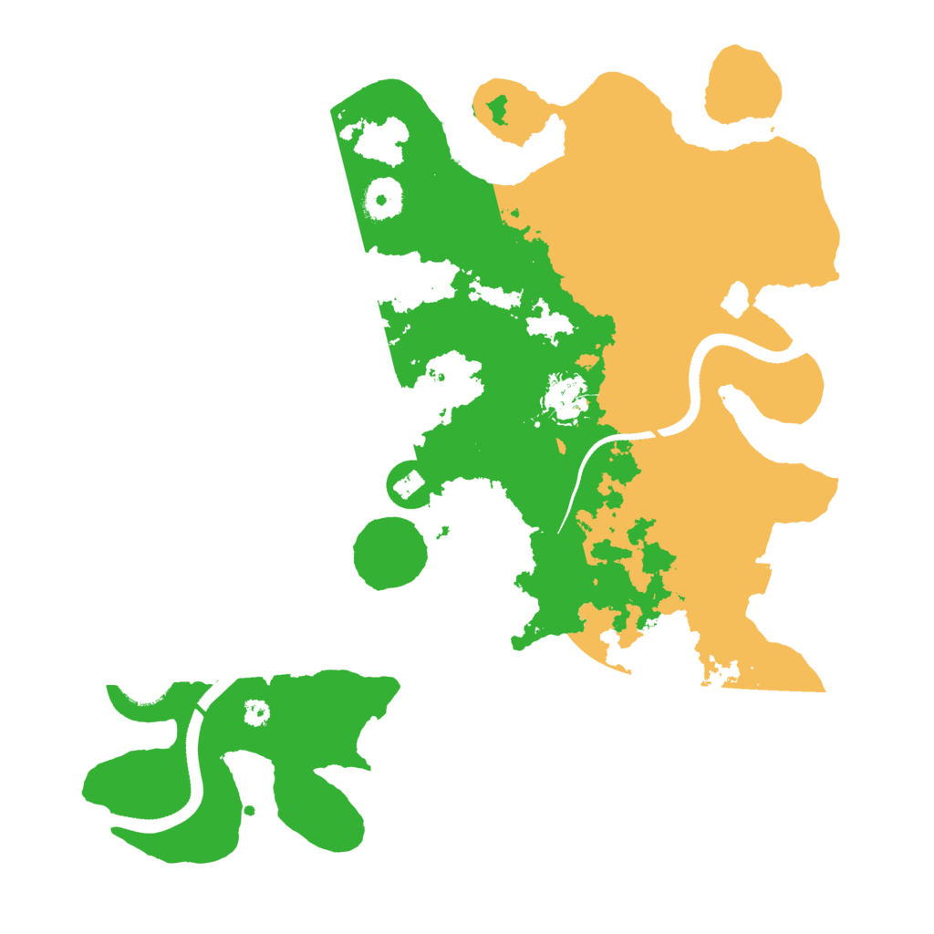 Biome Rust Map: Procedural Map, Size: 3500, Seed: 842864757