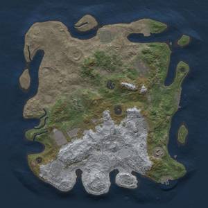 Thumbnail Rust Map: Procedural Map, Size: 3650, Seed: 36806234, 18 Monuments