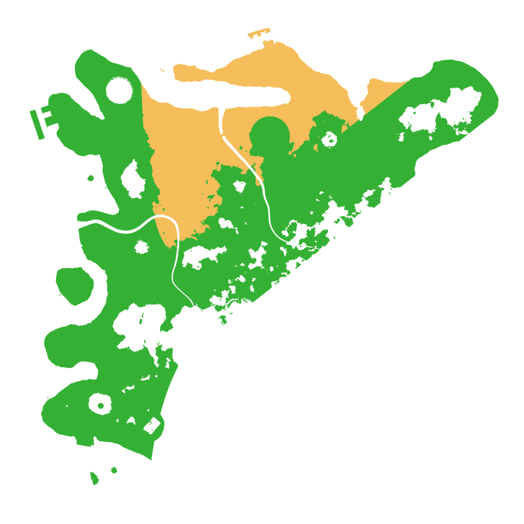 Biome Rust Map: Procedural Map, Size: 3500, Seed: 1625177081